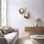 Lámpara de pared/aplique de cerámica color blanco crema