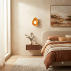 Applique murale en céramique artisanale aux couleurs du coucher de soleil