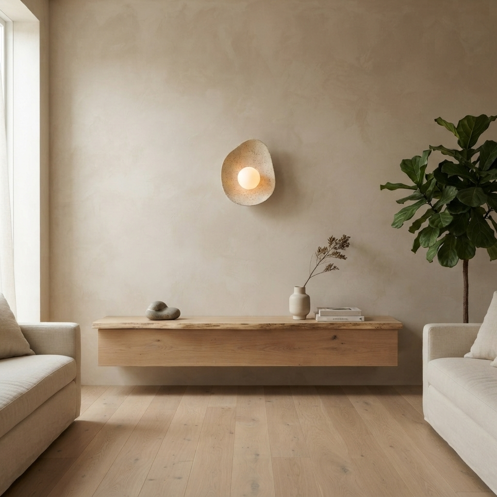 Speckled Ceramic Wall Light / Sconce
