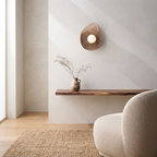 Applique murale en céramique blanc crème