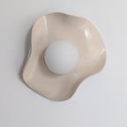 Creamy Nude Ceramic Wall Light / Sconce