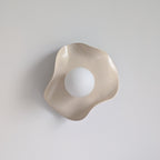 Creamy Nude Ceramic Wall Light / Sconce