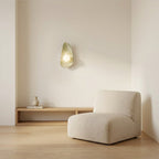 Green & White Marble Ceramic Wall Lamp / Sconce