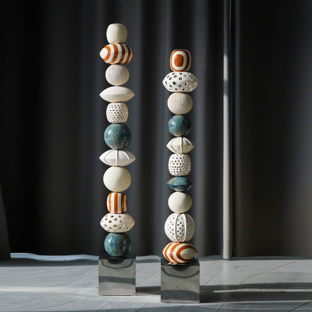 Handmade Sea Totem Sculpture