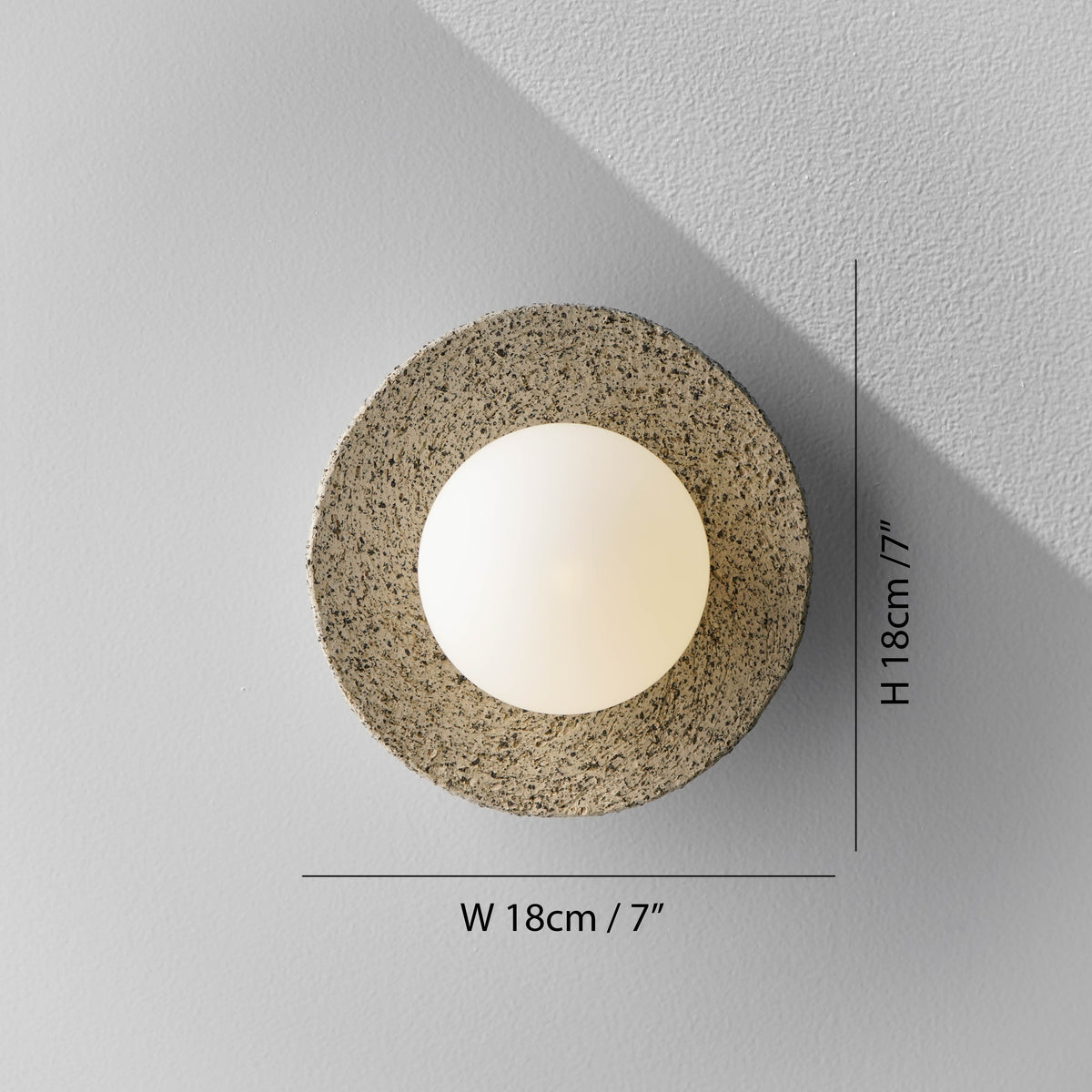 Speckled Ceramic Wall Light / Sconce