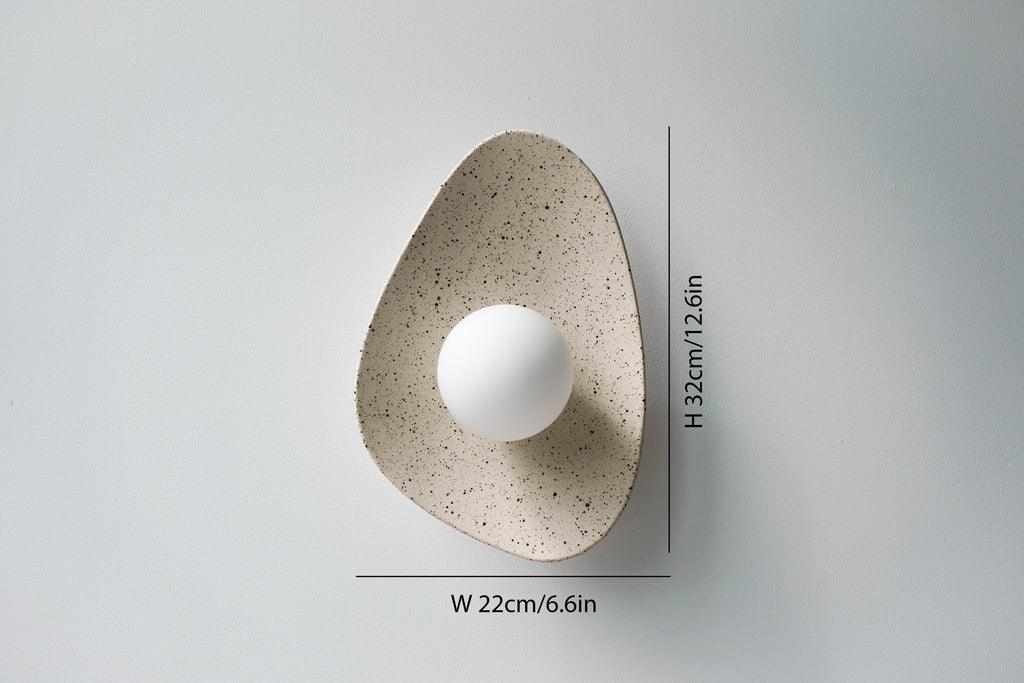 Speckled Ceramic Wall Light / Sconce