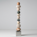 Sculpture totem marin faite à la main