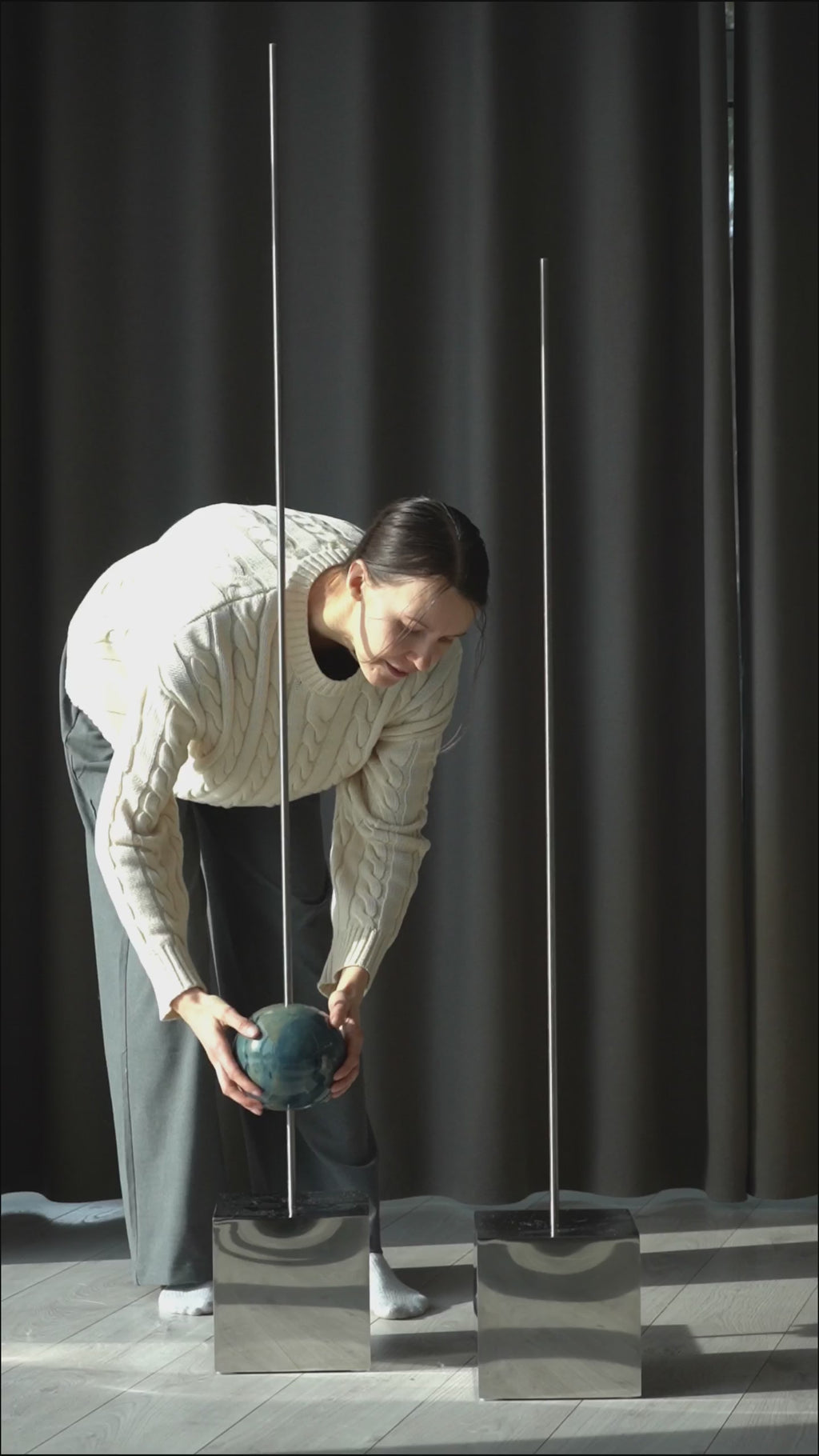 Handmade Sea Totem Sculpture